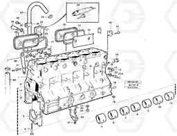 101022 Cylinder block L120B VOLVO BM VOLVO BM L120B, Volvo Construction Equipment