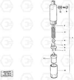 63344 Injector L120B VOLVO BM VOLVO BM L120B, Volvo Construction Equipment