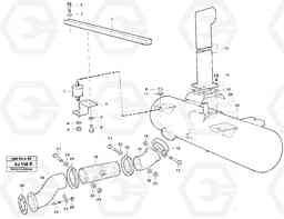 77953 Exhaust system L120B VOLVO BM VOLVO BM L120B, Volvo Construction Equipment