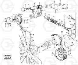 43954 Belt transmission L120B VOLVO BM VOLVO BM L120B, Volvo Construction Equipment