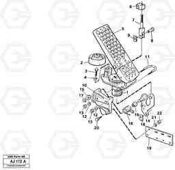 86405 Pedal L120B VOLVO BM VOLVO BM L120B, Volvo Construction Equipment