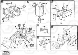 29727 Lighting, front L120B VOLVO BM VOLVO BM L120B, Volvo Construction Equipment