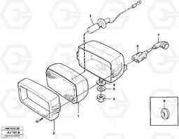 10412 Work lights, front L120B VOLVO BM VOLVO BM L120B, Volvo Construction Equipment