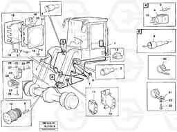 44630 Cable harness, front L120B VOLVO BM VOLVO BM L120B, Volvo Construction Equipment