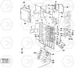 46610 Electrical distribution box L120B VOLVO BM VOLVO BM L120B, Volvo Construction Equipment