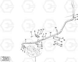 62860 Hydraulic system: Return line L120B VOLVO BM VOLVO BM L120B, Volvo Construction Equipment