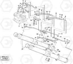 49263 Hydraulic system: Lift function L120B VOLVO BM VOLVO BM L120B, Volvo Construction Equipment