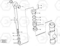 3276 Hydraulic cylinder Lifting L120B VOLVO BM VOLVO BM L120B, Volvo Construction Equipment