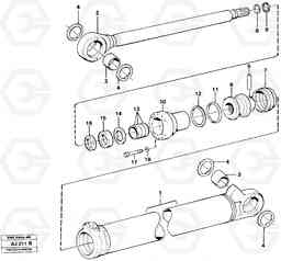 305 Hydraulic cylinder Tilting L120B VOLVO BM VOLVO BM L120B, Volvo Construction Equipment