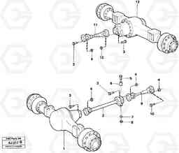 34746 Propeller shafts with fitting parts L120B VOLVO BM VOLVO BM L120B, Volvo Construction Equipment