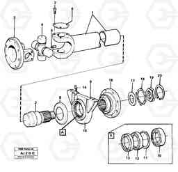 18252 Propeller shaft L120B VOLVO BM VOLVO BM L120B, Volvo Construction Equipment