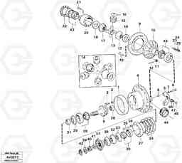 19853 Final gear, rear Ah 53f, Ah 53h, Ah 60k L120B VOLVO BM VOLVO BM L120B, Volvo Construction Equipment