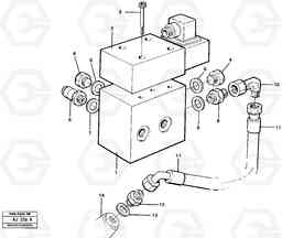 96263 Differential lock hydraulic line L120B VOLVO BM VOLVO BM L120B, Volvo Construction Equipment