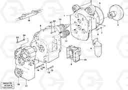 17802 Hydraulic transmission with fitting parts L120B VOLVO BM VOLVO BM L120B, Volvo Construction Equipment