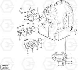 13996 Clutch housing with fitting parts L120B VOLVO BM VOLVO BM L120B, Volvo Construction Equipment