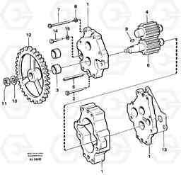 19793 Transmission pump L120B VOLVO BM VOLVO BM L120B, Volvo Construction Equipment