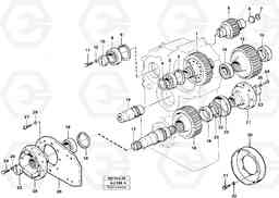 21863 Transfer gearbox gears and shafts L120B VOLVO BM VOLVO BM L120B, Volvo Construction Equipment