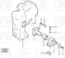 18251 Gear box housing with fitting parts L120B VOLVO BM VOLVO BM L120B, Volvo Construction Equipment