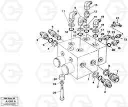 15847 Shift valve, assembly L120B VOLVO BM VOLVO BM L120B, Volvo Construction Equipment