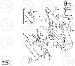 17574 Hydraulic attachment bracket L120B VOLVO BM VOLVO BM L120B, Volvo Construction Equipment