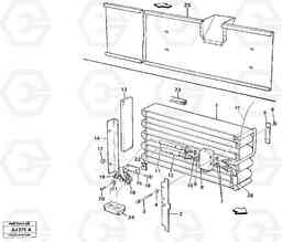 44687 Evaporator with fitting parts. Cooling agent R12 L120B VOLVO BM VOLVO BM L120B, Volvo Construction Equipment