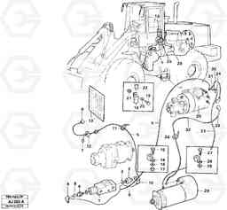 45254 Cable harness secondary steering system L120B VOLVO BM VOLVO BM L120B, Volvo Construction Equipment