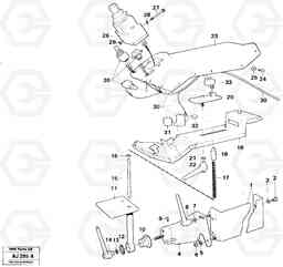 44055 Comfort drive control, foldable arm rest. L120B VOLVO BM VOLVO BM L120B, Volvo Construction Equipment