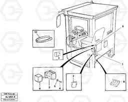 4225 Cable harness, air-suspensioned seat. L120B VOLVO BM VOLVO BM L120B, Volvo Construction Equipment