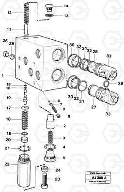 12074 Valve, L120B VOLVO BM VOLVO BM L120B, Volvo Construction Equipment