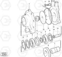 13975 Water pump L120B VOLVO BM VOLVO BM L120B, Volvo Construction Equipment