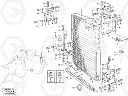 44057 Condenser for cooling agent R134a with fitting parts. L120B VOLVO BM VOLVO BM L120B, Volvo Construction Equipment