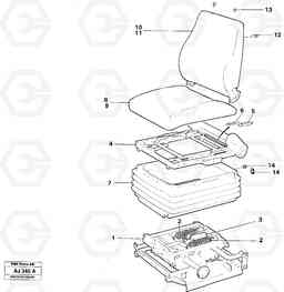 12052 Operator seat Isri L120B VOLVO BM VOLVO BM L120B, Volvo Construction Equipment