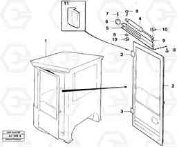 16877 Door Mounting L120B VOLVO BM VOLVO BM L120B, Volvo Construction Equipment