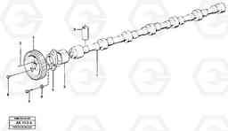 56842 Camshaft L180/L180C VOLVO BM VOLVO BM L180/L180C SER NO -2532 / -60469 USA, Volvo Construction Equipment