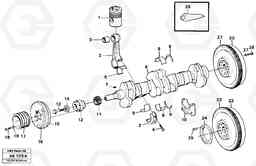 14606 Crankshaft and related parts L180/L180C VOLVO BM VOLVO BM L180/L180C SER NO -2532 / -60469 USA, Volvo Construction Equipment