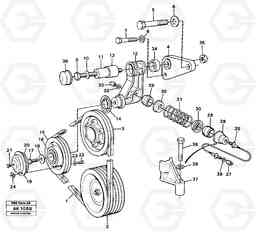 28838 Belt transmission L180/L180C VOLVO BM VOLVO BM L180/L180C SER NO -2532 / -60469 USA, Volvo Construction Equipment