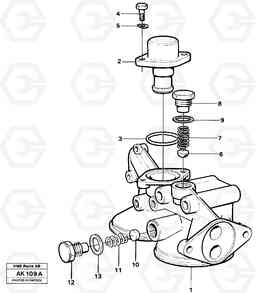 56849 Oil filter housing L180/L180C VOLVO BM VOLVO BM L180/L180C SER NO -2532 / -60469 USA, Volvo Construction Equipment