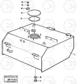 9970 Fuel tank L180/L180C VOLVO BM VOLVO BM L180/L180C SER NO -2532 / -60469 USA, Volvo Construction Equipment
