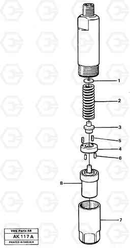 63346 Injector L180/L180C VOLVO BM VOLVO BM L180/L180C SER NO -2532 / -60469 USA, Volvo Construction Equipment