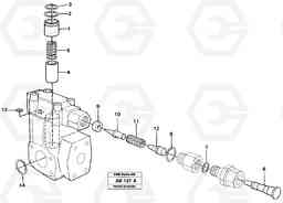 49812 Relief Valve. L180/L180C VOLVO BM VOLVO BM L180/L180C SER NO -2532 / -60469 USA, Volvo Construction Equipment