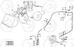 13539 Hydraulic system, 3:rd function, return line. L180/L180C VOLVO BM VOLVO BM L180/L180C SER NO -2532 / -60469 USA, Volvo Construction Equipment