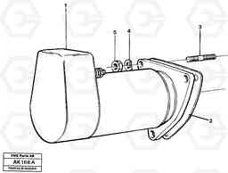 11604 Starter motor with assembling details L180/L180C VOLVO BM VOLVO BM L180/L180C SER NO -2532 / -60469 USA, Volvo Construction Equipment