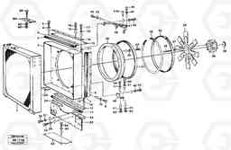 93258 Fan and fan shroud L180/L180C VOLVO BM VOLVO BM L180/L180C SER NO -2532 / -60469 USA, Volvo Construction Equipment