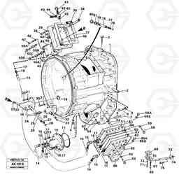 92701 Converter housing with fitting parts. L180/L180C VOLVO BM VOLVO BM L180/L180C SER NO -2532 / -60469 USA, Volvo Construction Equipment