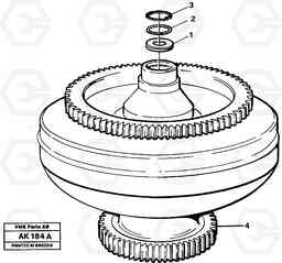 57596 Torque converter. L180/L180C VOLVO BM VOLVO BM L180/L180C SER NO -2532 / -60469 USA, Volvo Construction Equipment