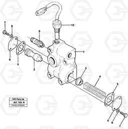 97796 Lubricating oil valve. L180/L180C VOLVO BM VOLVO BM L180/L180C SER NO -2532 / -60469 USA, Volvo Construction Equipment