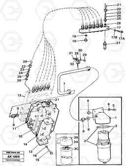 92716 Oil filter and testing block L180/L180C VOLVO BM VOLVO BM L180/L180C SER NO -2532 / -60469 USA, Volvo Construction Equipment