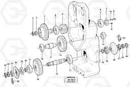 51996 Transfer case, gears and shafts L180/L180C VOLVO BM VOLVO BM L180/L180C SER NO -2532 / -60469 USA, Volvo Construction Equipment