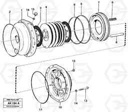 56859 Parking brake L180/L180C VOLVO BM VOLVO BM L180/L180C SER NO -2532 / -60469 USA, Volvo Construction Equipment