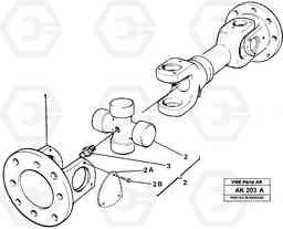 13364 Propeller shaft L180/L180C VOLVO BM VOLVO BM L180/L180C SER NO -2532 / -60469 USA, Volvo Construction Equipment